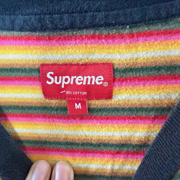 Supreme Striped Long Sleeve T-Shirt - Picture 2 of 6